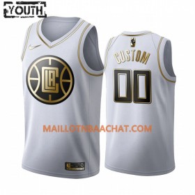 Maillot NBA Los Angeles Clippers Personnalisable Nike 2019-20 Blanc Golden Edition Swingman - Enfant